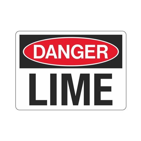 Danger Lime Sign